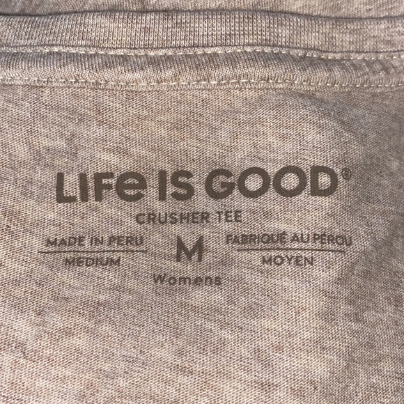 LIFE IS GOOD V-Neck Crusher Tee Fall Leaves - Picture 6 of 6